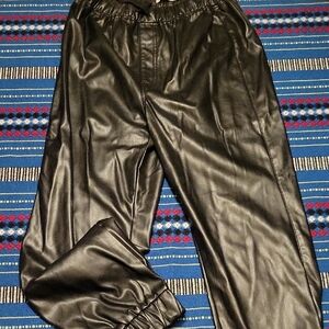 Tinseltown Black Faux Leather Pants